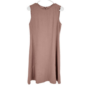 Theory Raola Shift Dress Pink Modern Crepe Sleeveless Seam Mini Back Zip Size 6